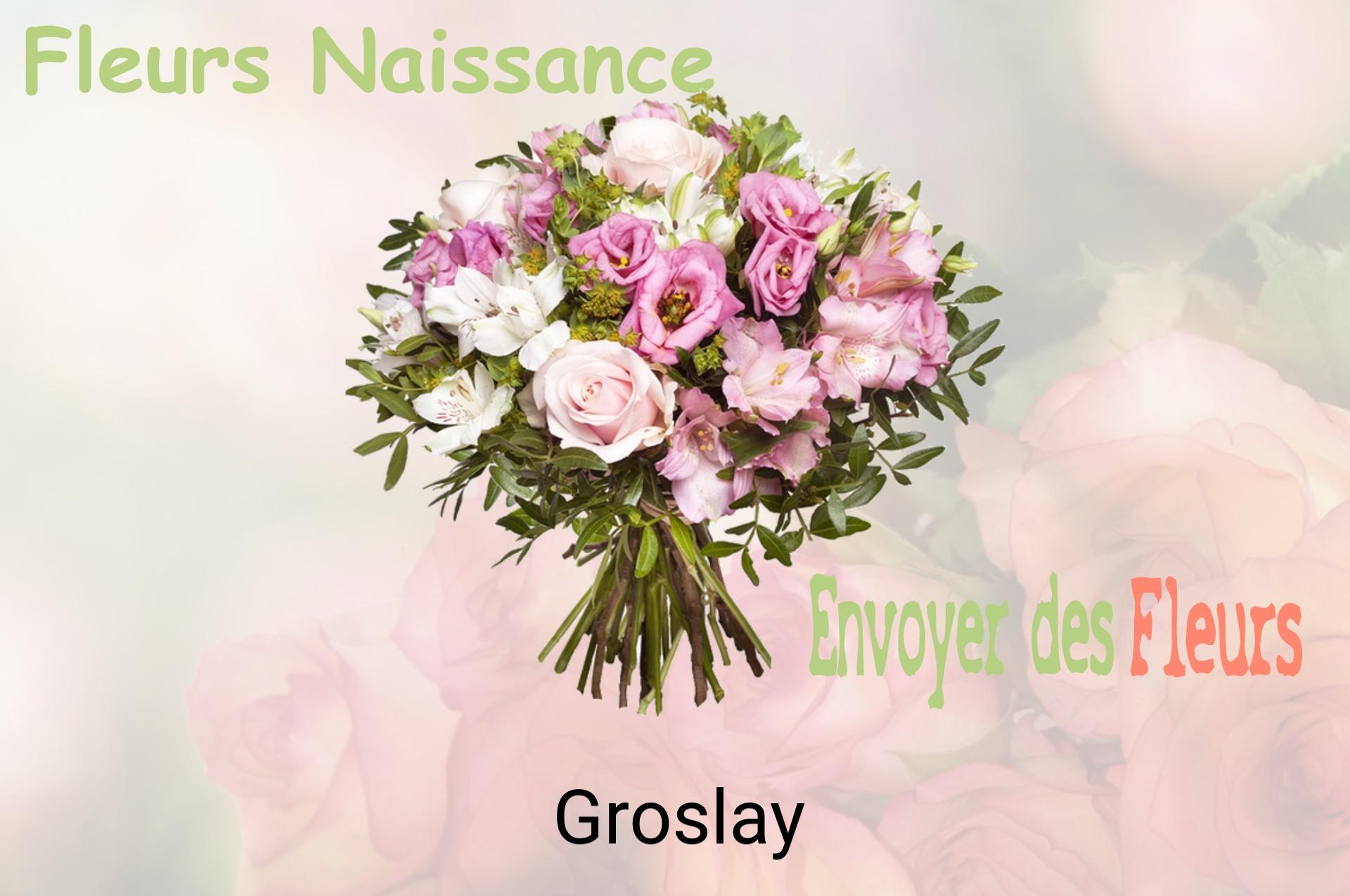 Bouquet de fleurs de naissance livré à Groslay
